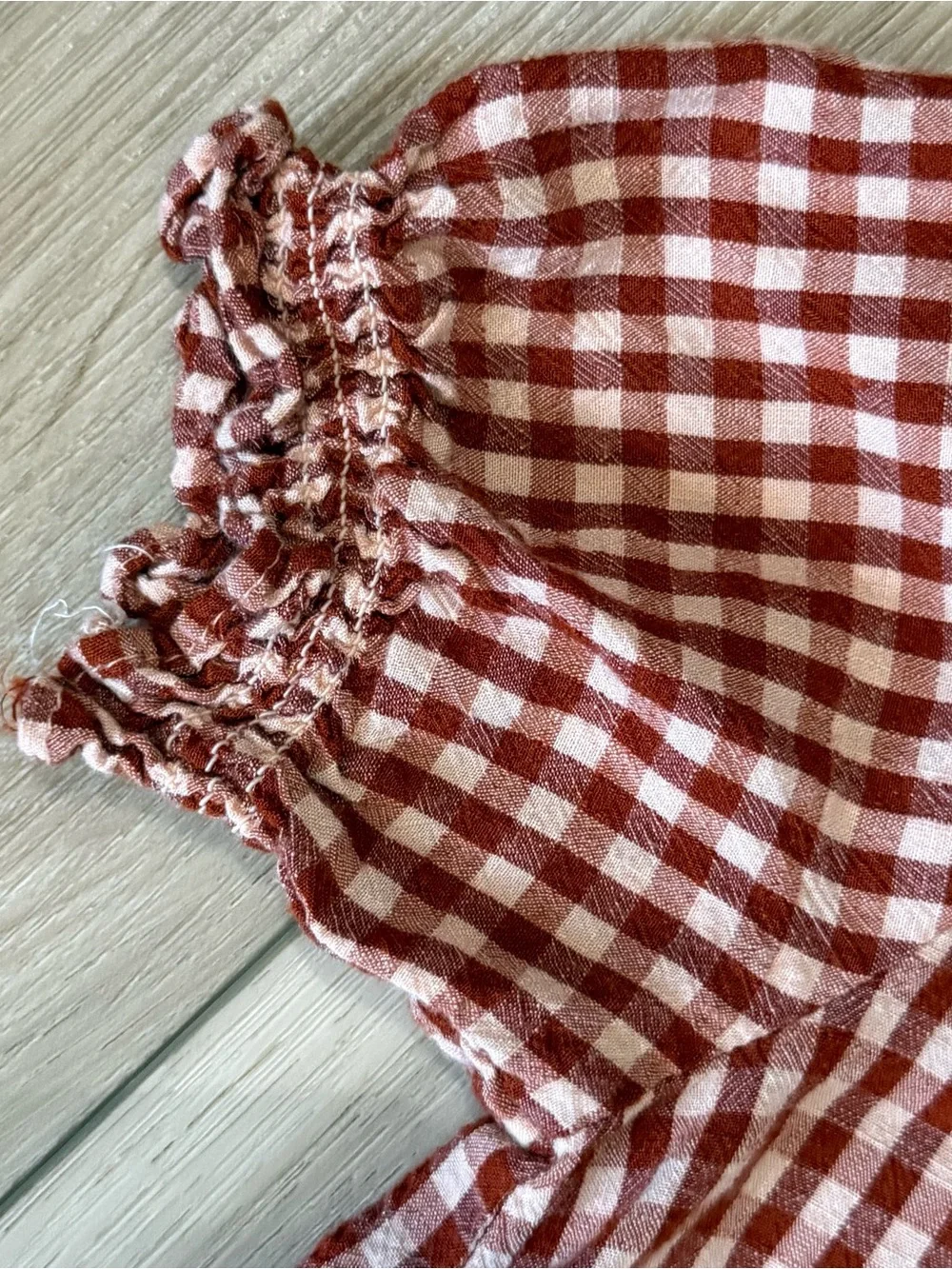 Cat & Jack • Gingham Short-Sleeve Top • 2T